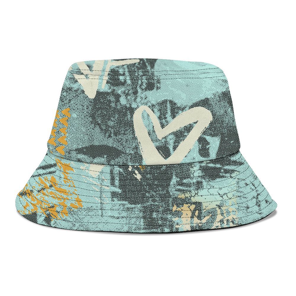 Bucket Hat To Match Pure Platinum 4s - Sincere Fondness Bear Graphic