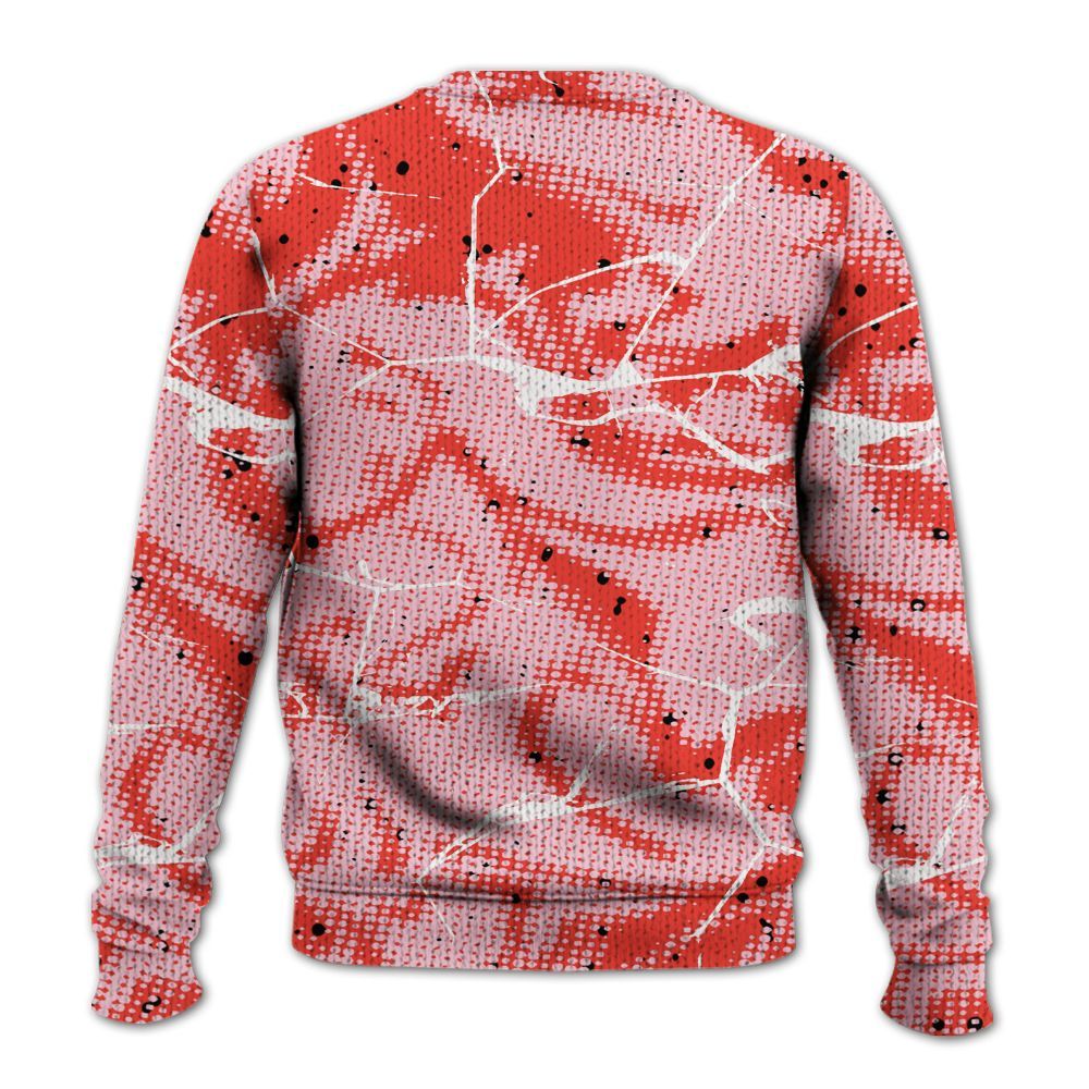 Sweater To Match Retro Awake Arctic Pink - Dislike Us Crack Graphic