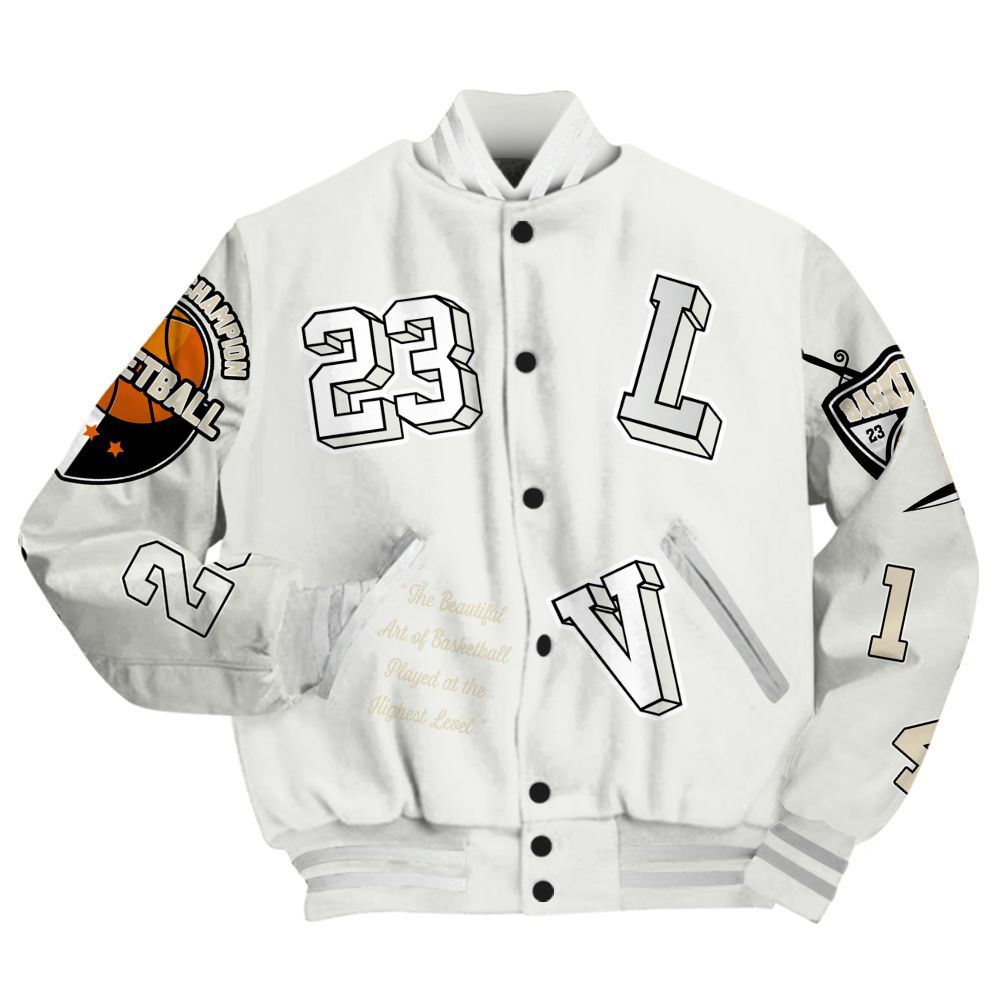 Varsity Jacket To Match Grand Finale 11s - The GOAT Got Em All Over Print