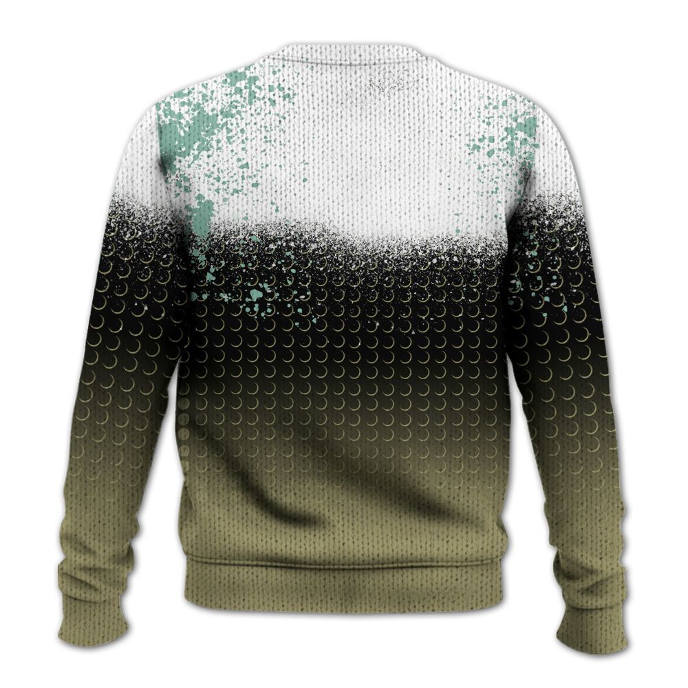 Knitted Sweater To Match Dunk Low Suede Olive Aura - Halftone Time Is Money