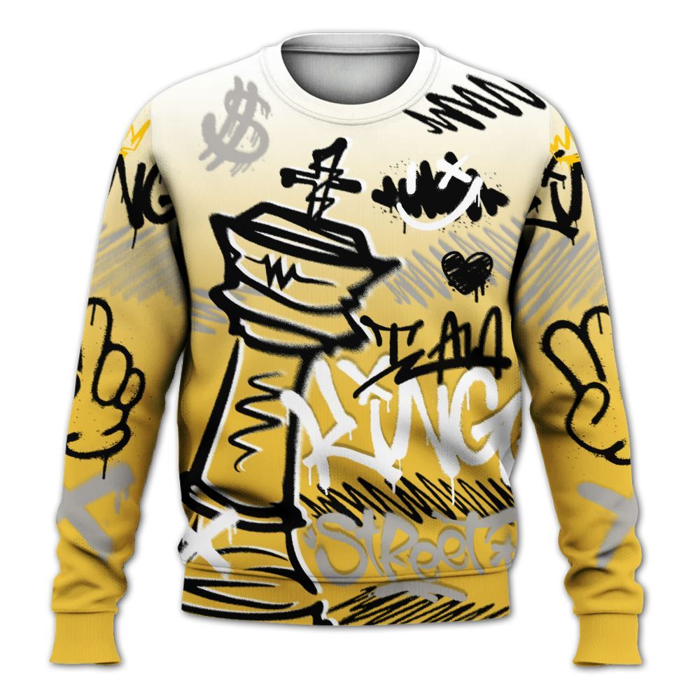 Sweatshirt To Match Low Yellow Python 11s - Street King Chess Streetwear All Over Print