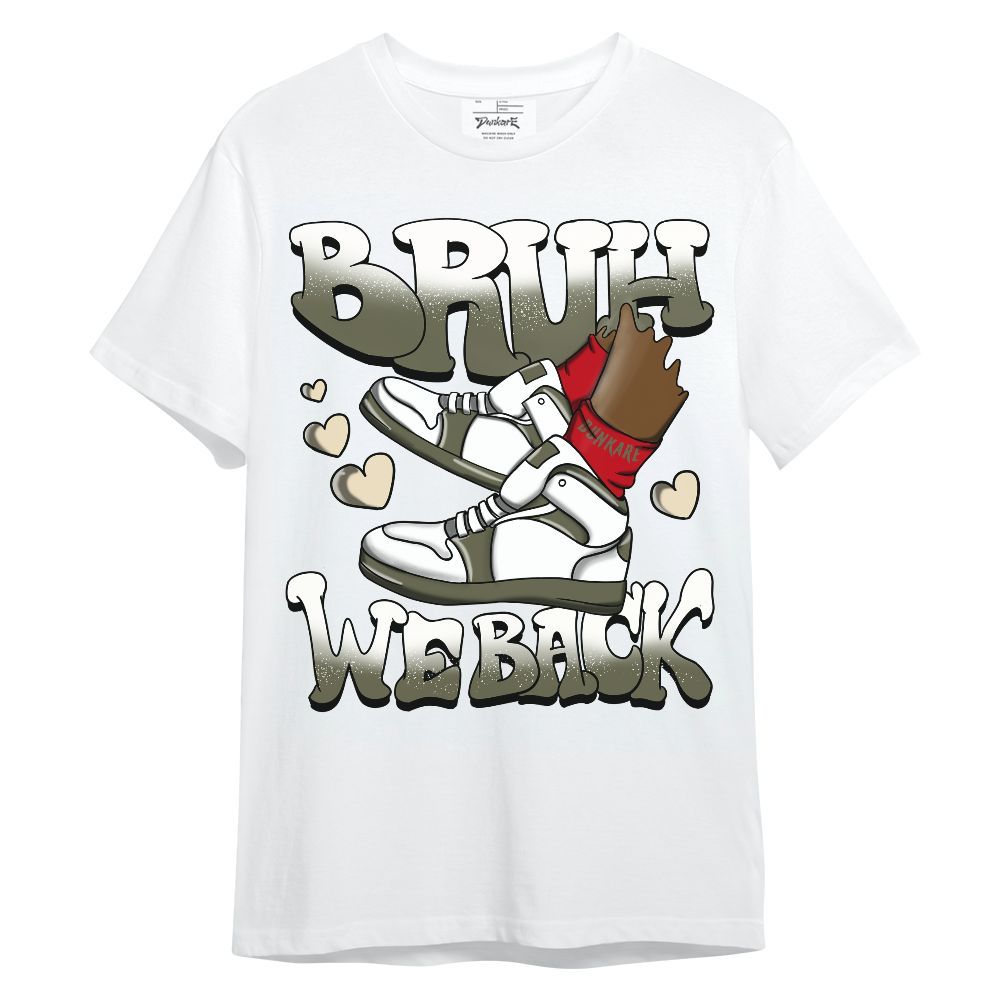 Shirt To Match Low OG Medium Olive 1s - Graphic Back To School Unisex Shirt