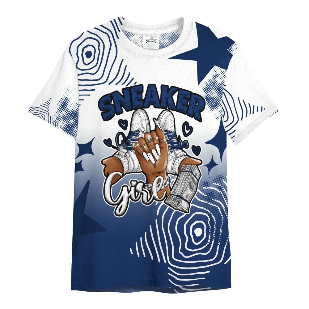 Shirt To Match High OG Deep Royal Blue 1s - Sneakerz Girlz Unique Starz All Over Print