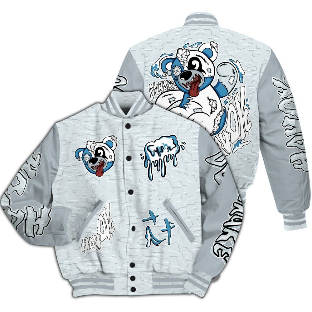 Varsity Jacket To Match Zion Half Moon 3s - Havok Bear All Over Print