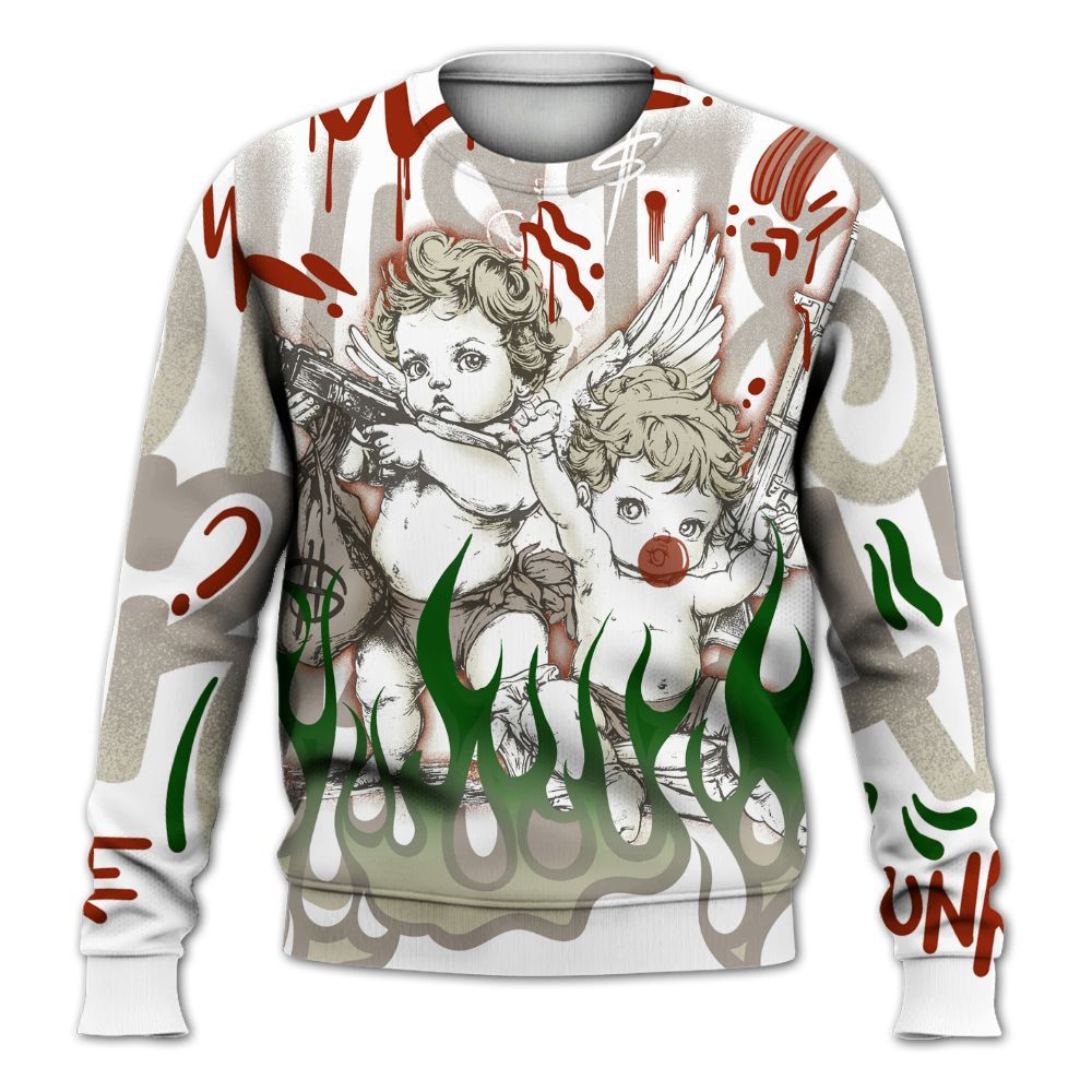 Sweatshirt To Match El Grito 5s - Angel Hustle Hard All Over Print