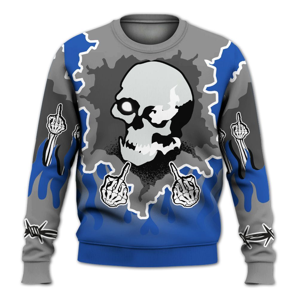 Sweatshirt To Match Lucky Shorts 3s - F Around Find Out Graphic Trapped All Over Print