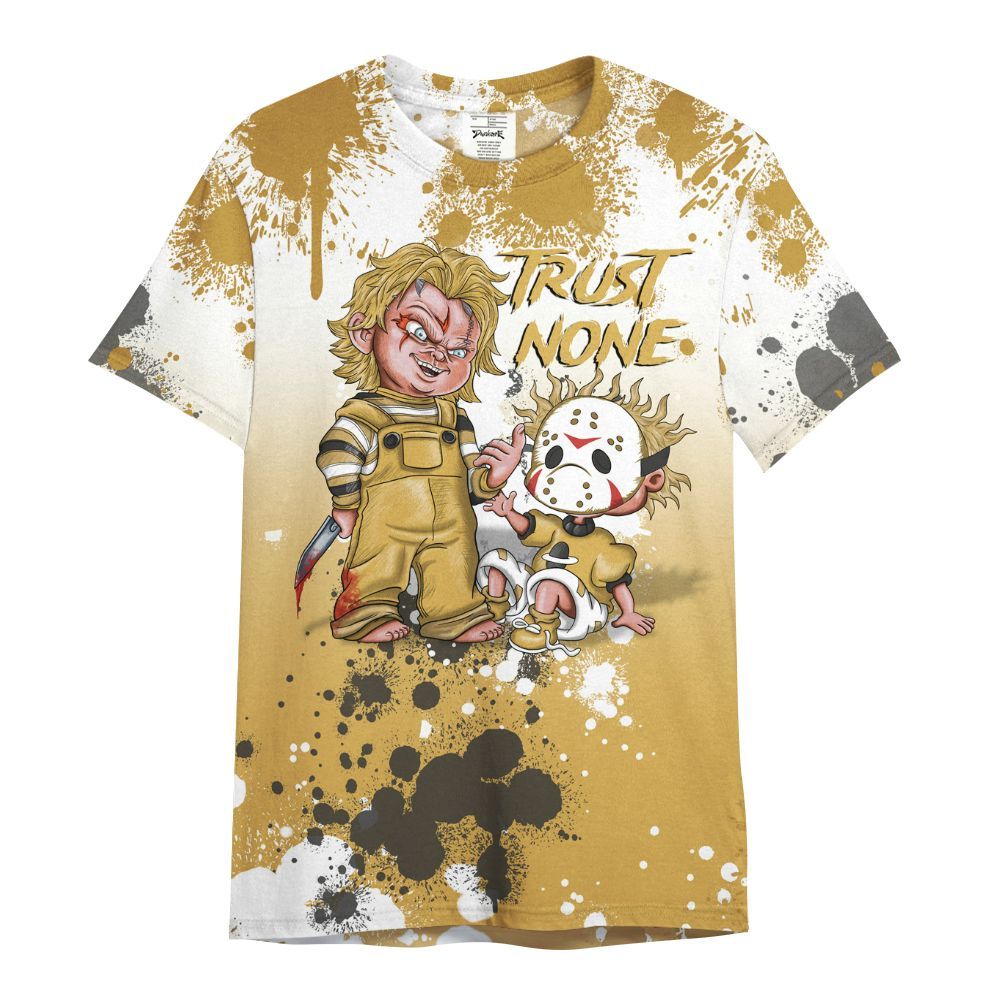 Shirt To Match Retro Light Ginger 14s - Trust No One Scary All Over Print