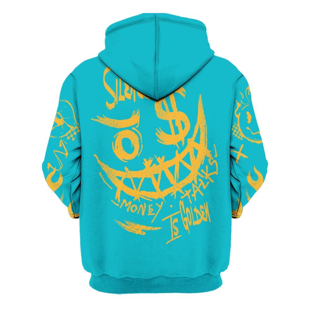 Hoodie To Match Retro Aqua 5s - Mouth Burning Street Style All Over Print