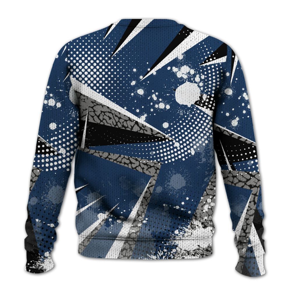 Knitted Sweater To Match SP Sport Royal 3s - Poly Trust No One Dripping