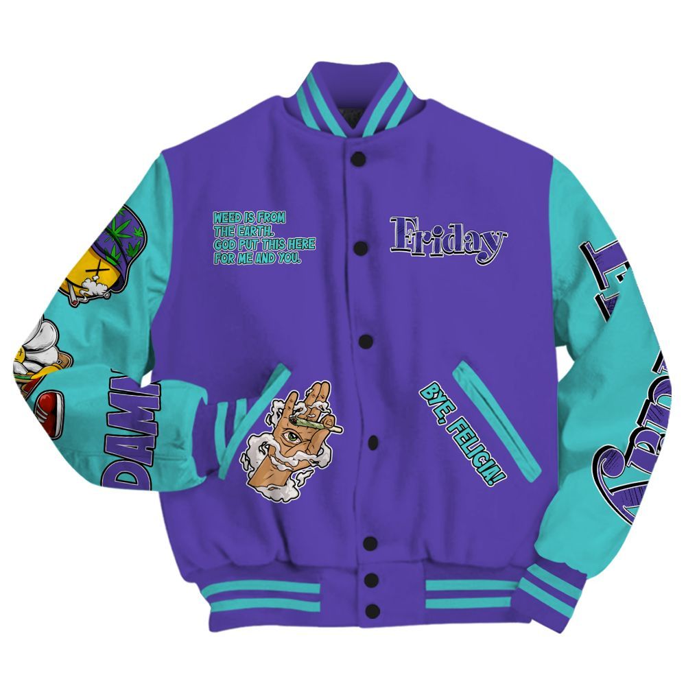 Varsity Jacket To Match Low Hornets 1s - Friday Sneaker Stress Style All Over Print