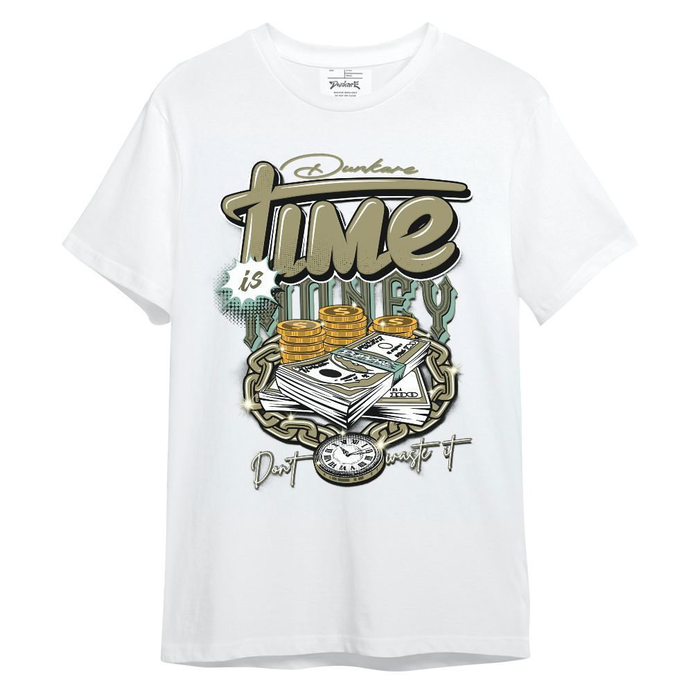 Shirt To Match Dunk Low Suede Olive Aura Time Is Money Unisex Shirt