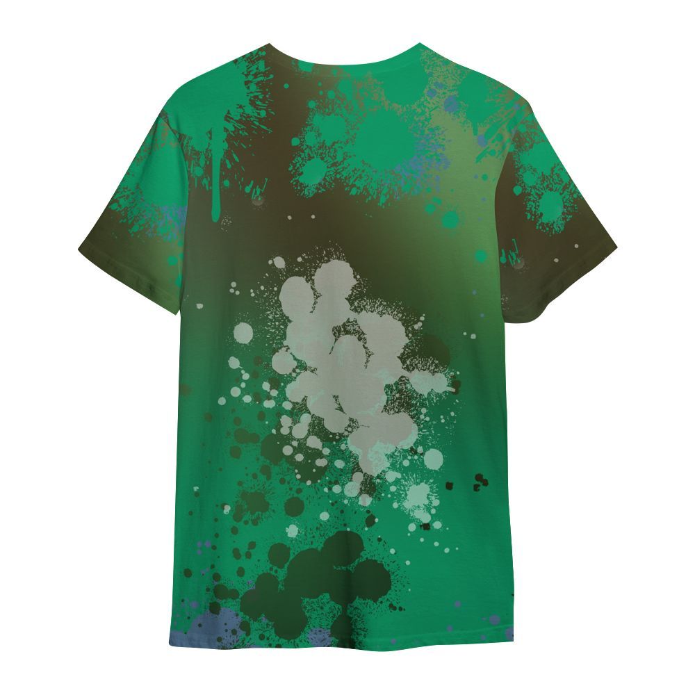 Shirt To Match Foamposite Pro Pine Green 2025 - God Blessed Ink Drip All Over Print