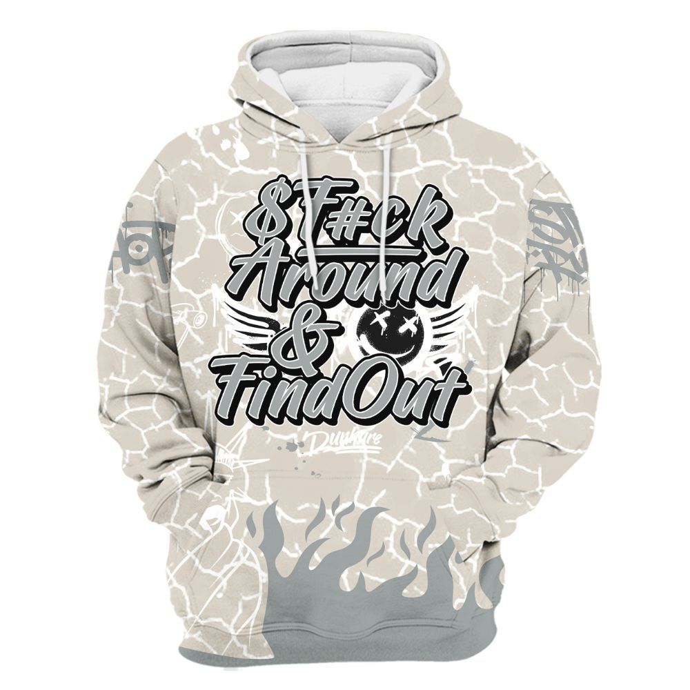 Hoodie To Match Retro Pure Money 3s - Graphic Fck Around Find Out All Over Print