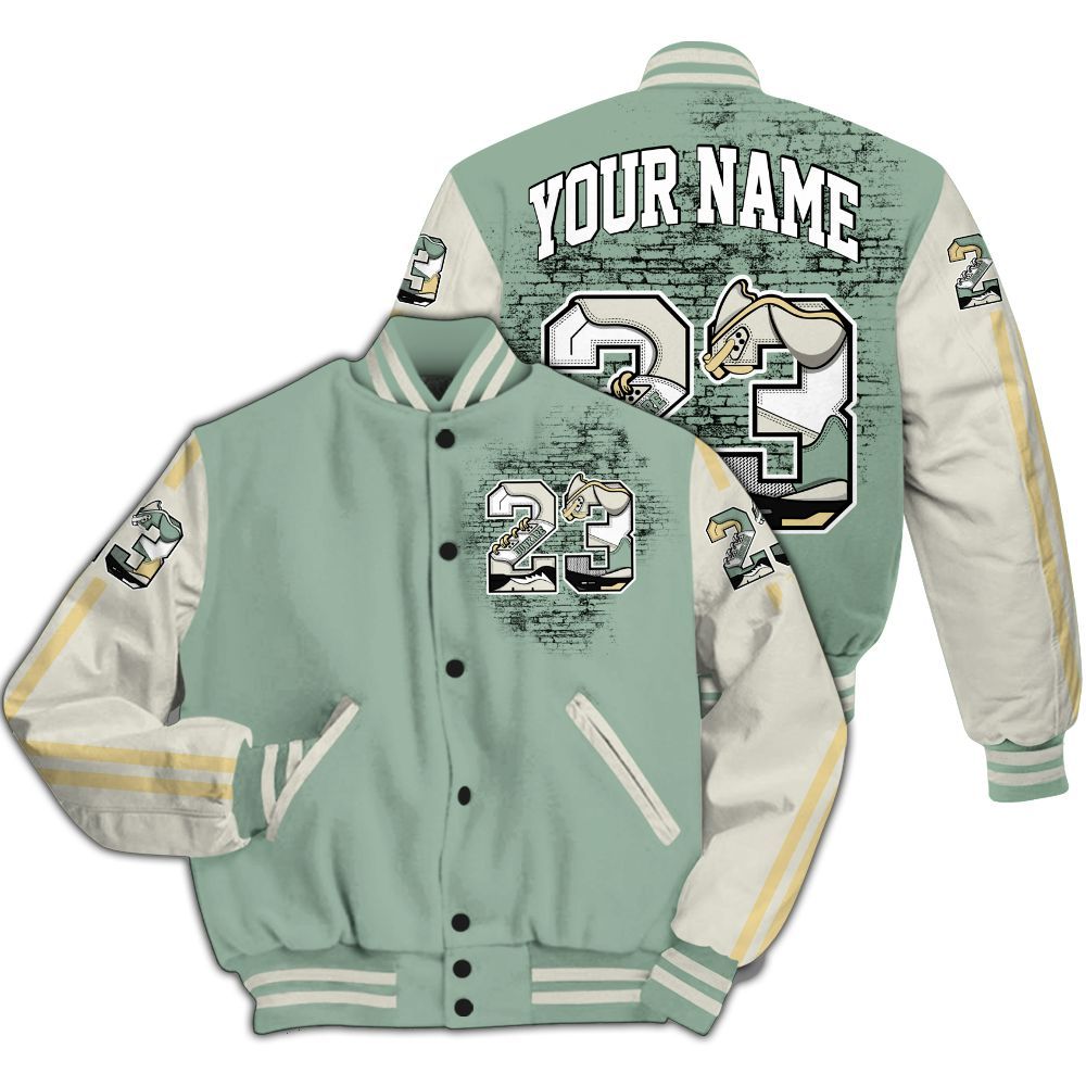 Varsity Jacket To Match Joins Year Of The Snake 5s - Custom Name Number 23 5s All Over Print