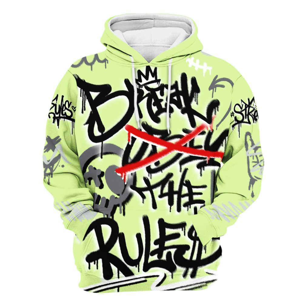 Hoodie To Match Smoke Grey Volt TR 1s - Break Rules Streetwear All Over Print