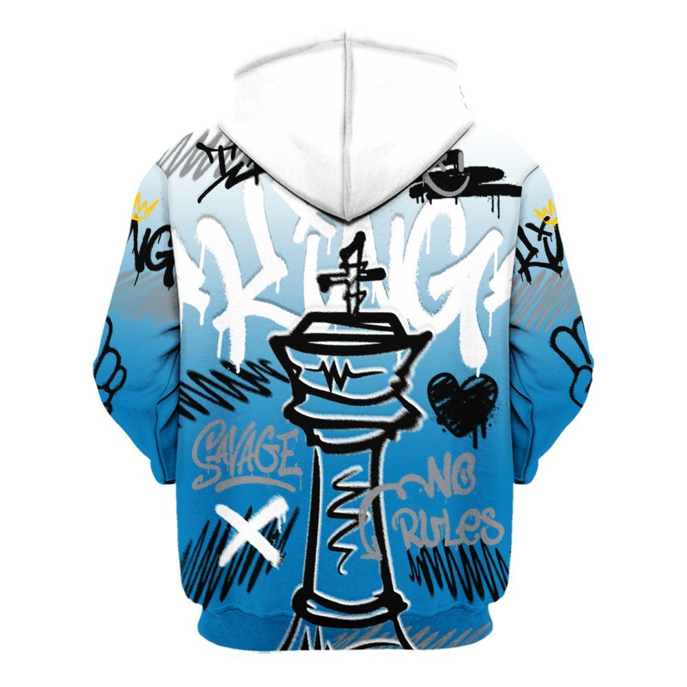 Hoodie To Match Wizards 3s - Street King Chess Streetwear All Over Print