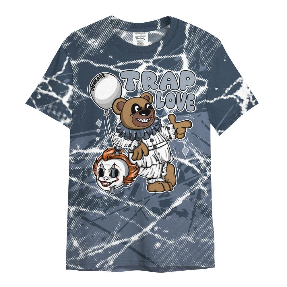 Shirt To Match Low Diffused Blue 11s - Trap Loves Bear Profound All Over Print