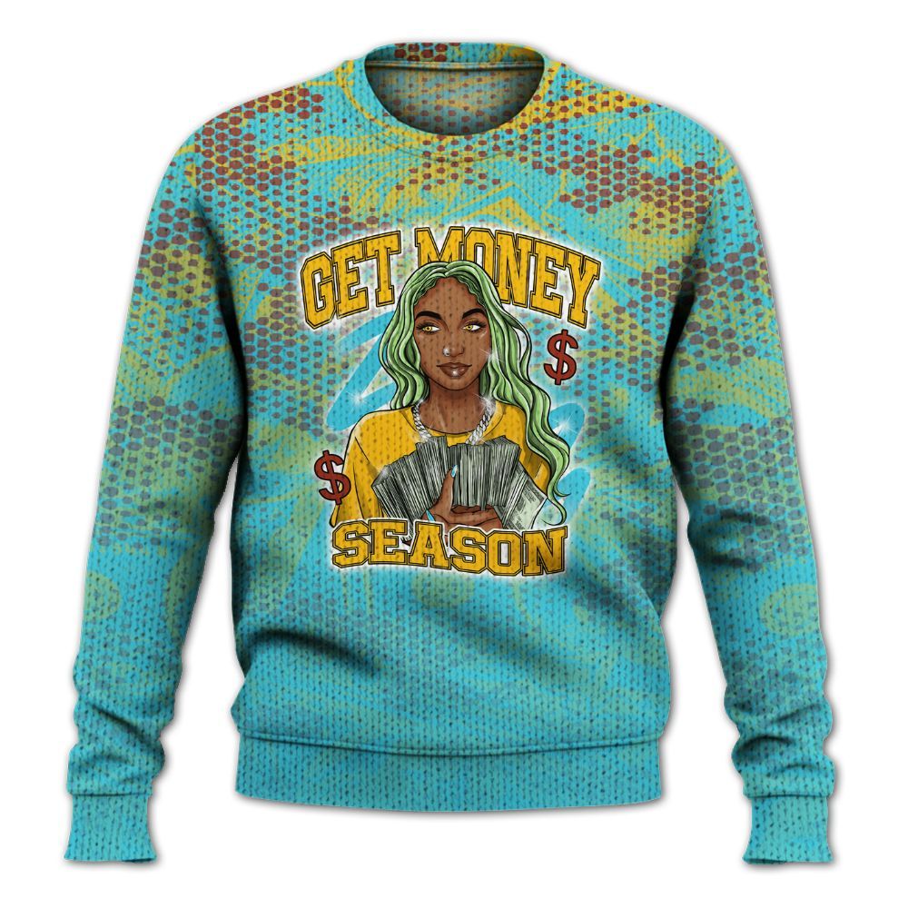 Knitted Sweater To Match SB Dunk Di'Orr Greenwood - Get Moneys Season Banknote