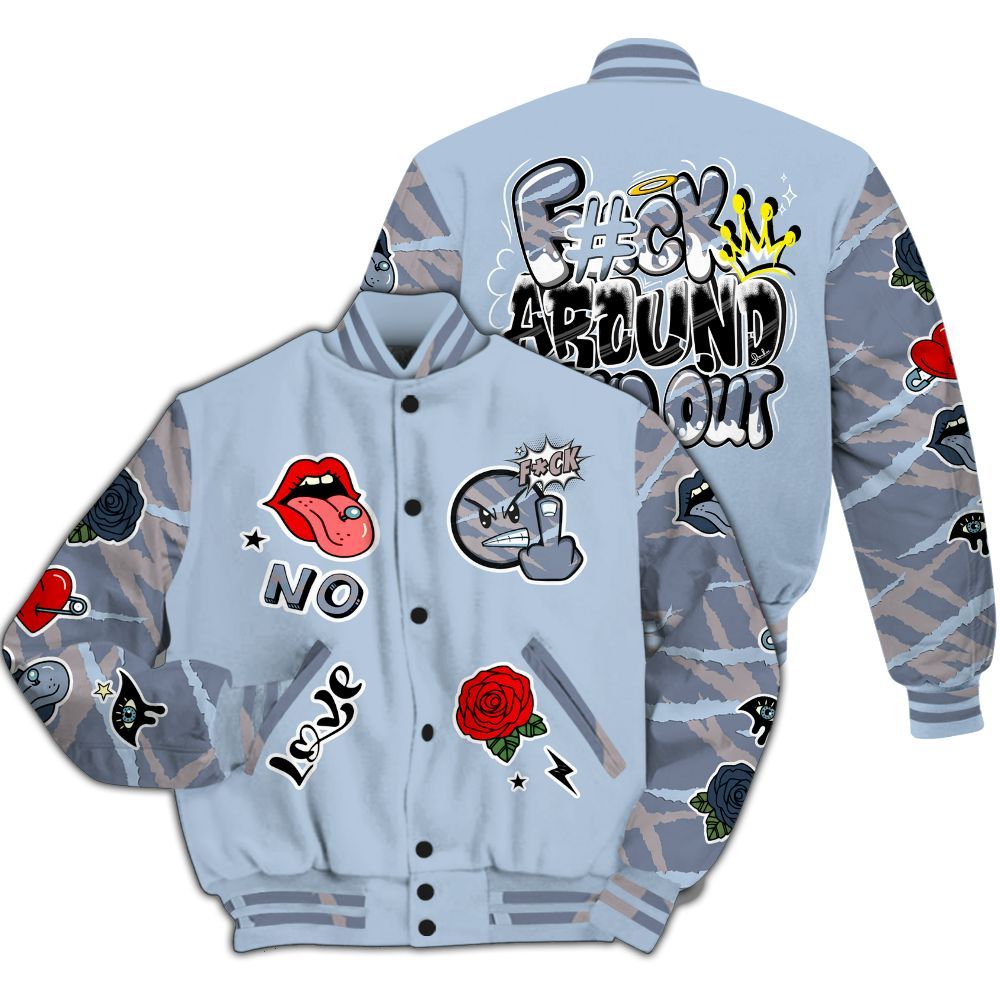 Varsity Jacket To Match Ja 2 Induction - FK Around Find Out All Over Print