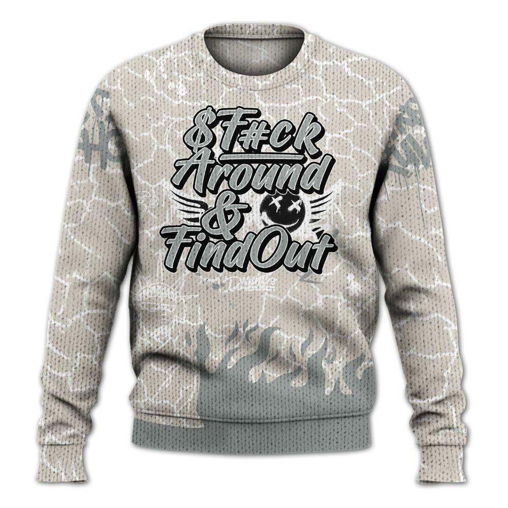 Sweater To Match Retro Pure Money 3s - Graphic Fck Around Find Out Graphic