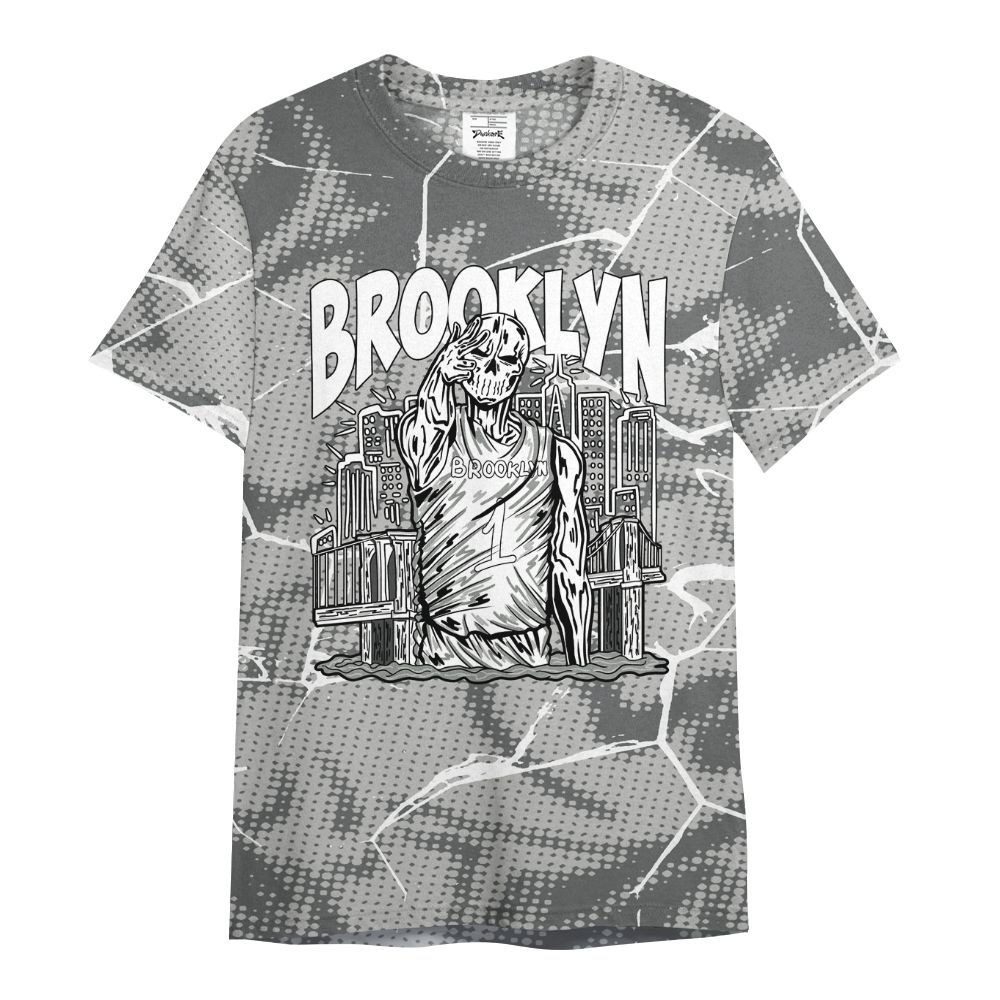 Shirt To Match Paris Olympics 4s - Brooklyn's Skeleton Crack All Over Print