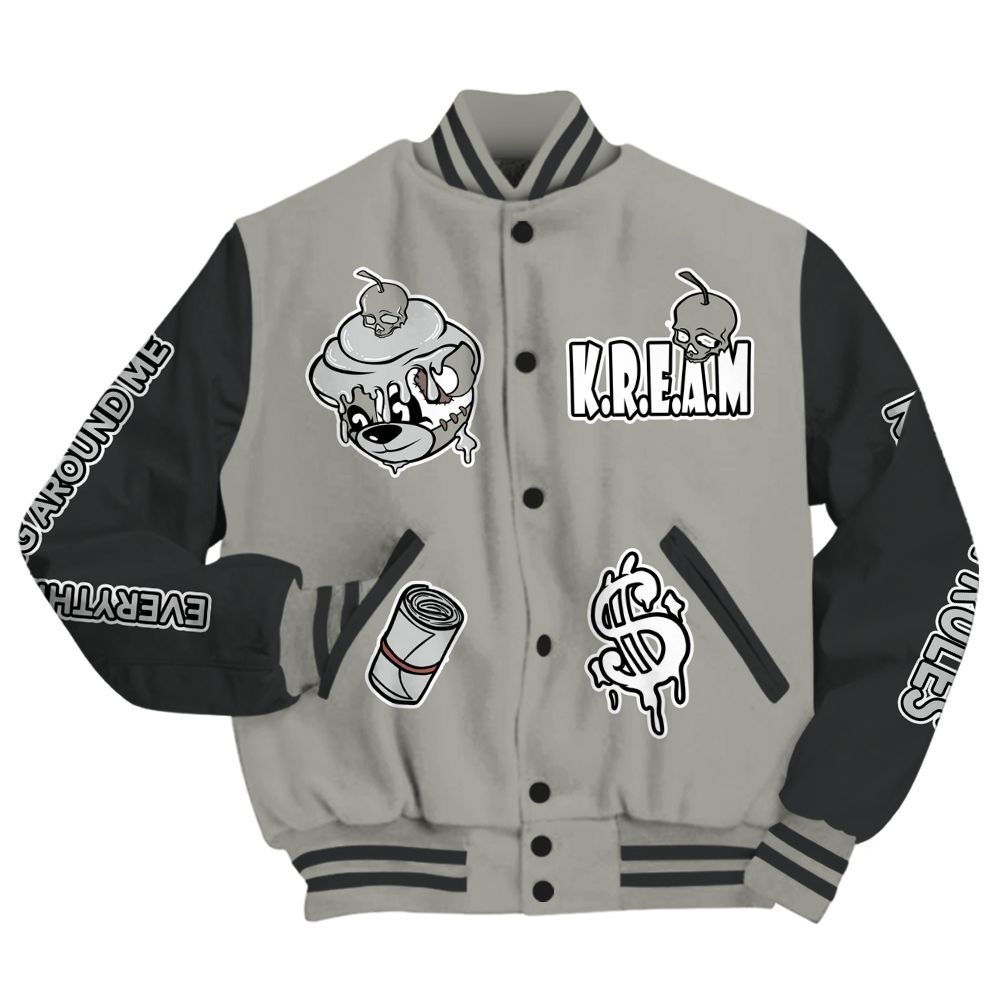 Varsity Jacket To Match High Satin Shadow 1s - Loot Bear All Over Print