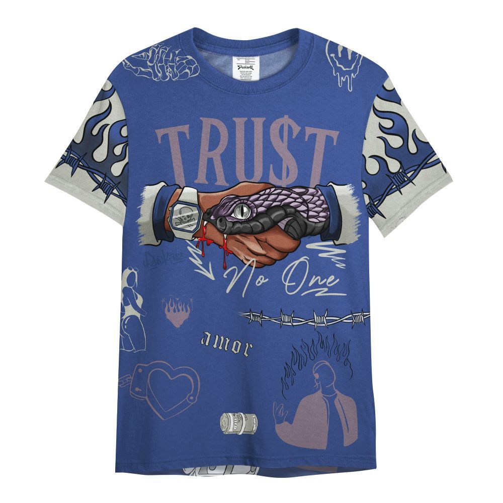 Shirt To Match Low OG Voodoo Alternate 1s - Snake Trust No One All Over Print