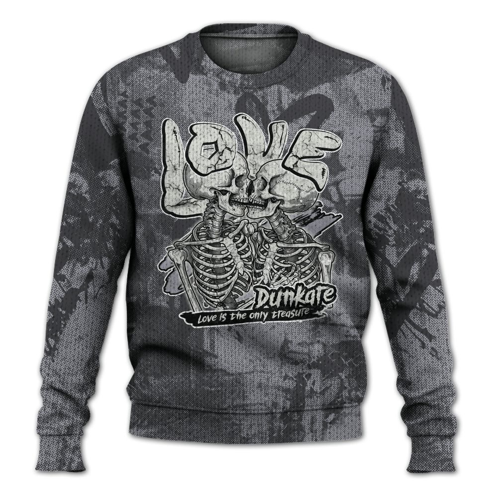 Knitted Sweater To Match Fear 4s - Skull Love