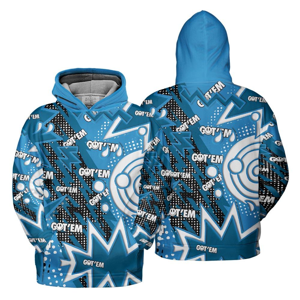 Hoodie To Match Powder Blue 9s Hoodie, Retro Vintage 90s Hoodie Outfit 903 NCT