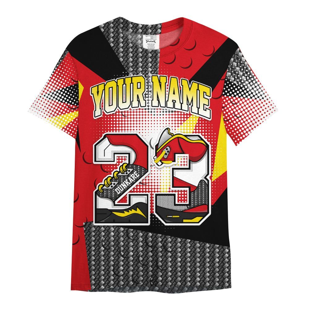 Shirt To Match Ferrari 14s - Custom Name 23 5s All Over Print
