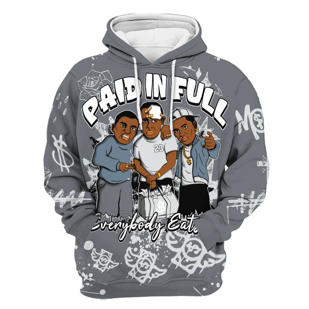 Hoodie To Match Air Max DN Silver Bullet - Everybody Paid In Full Crayon All Over Print
