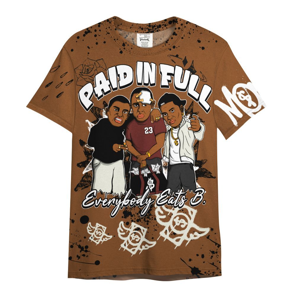 Shirt To Match High OG Love The Game 1s - Everybody Paid In Full Crayon All Over Print