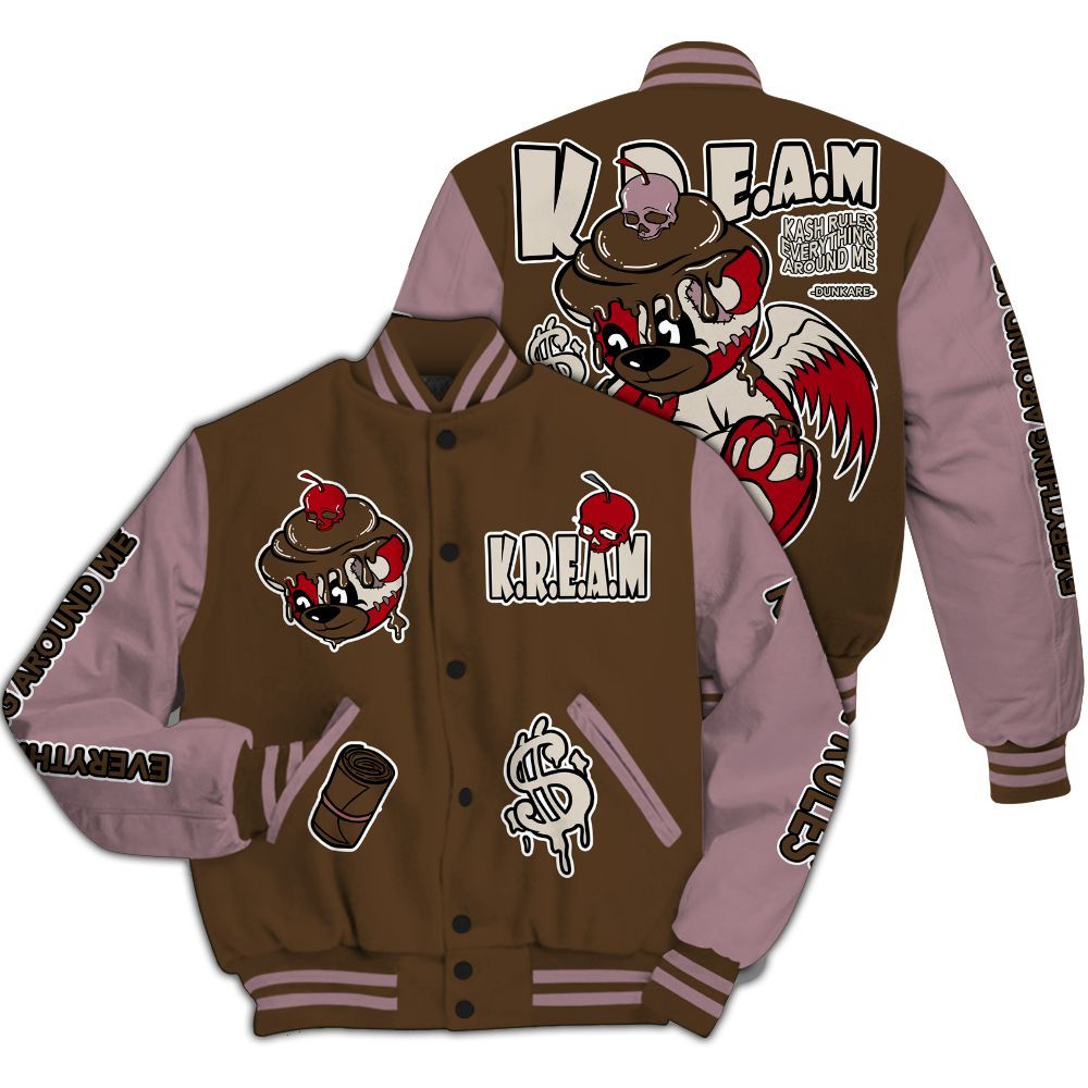Varsity Jacket To Match Dunk Low Swoosh Serves - Loot Bear All Over Print