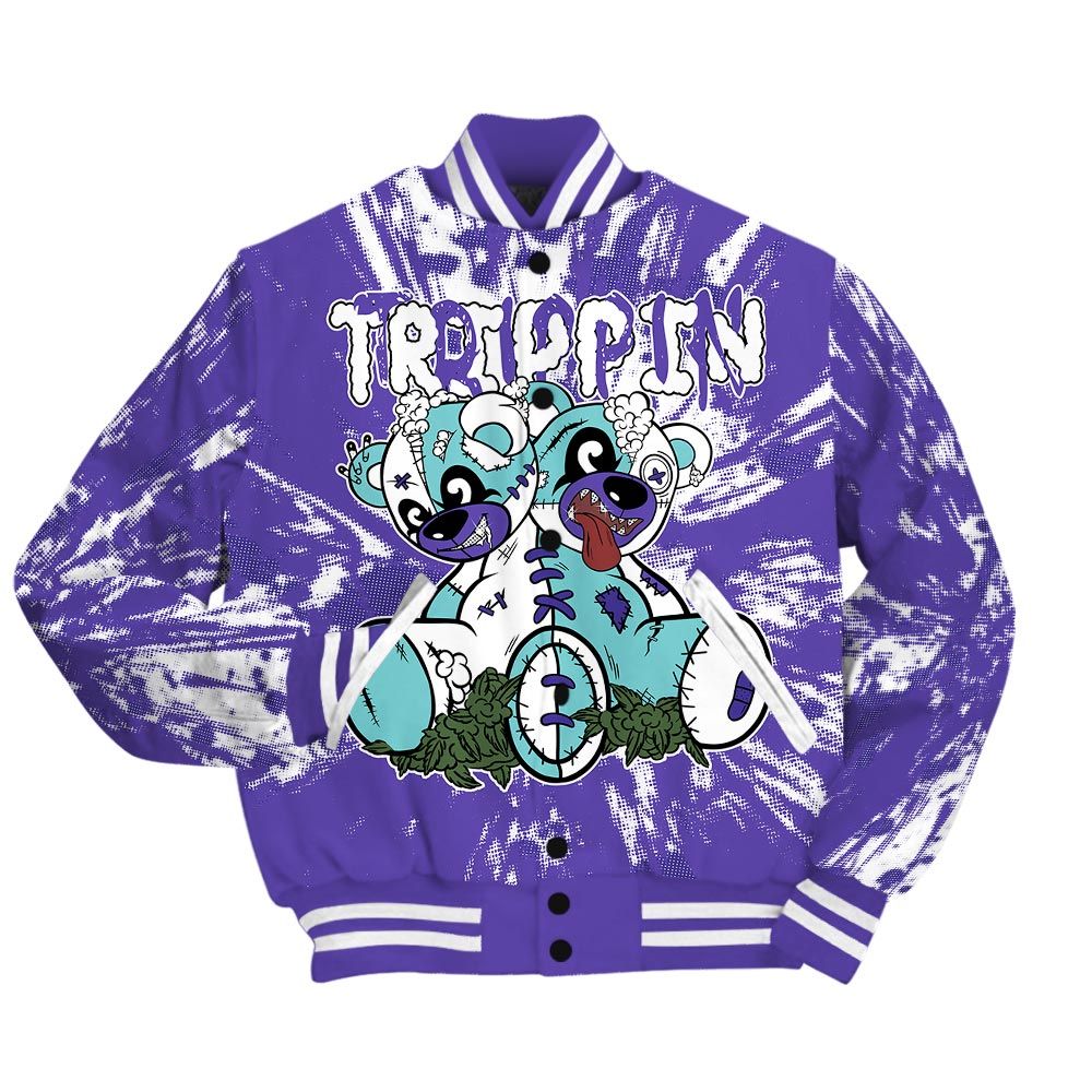 Varsity Jacket To Match Low Hornets 1s - Trippin Bear Luxury Varsity Jacket Unisex