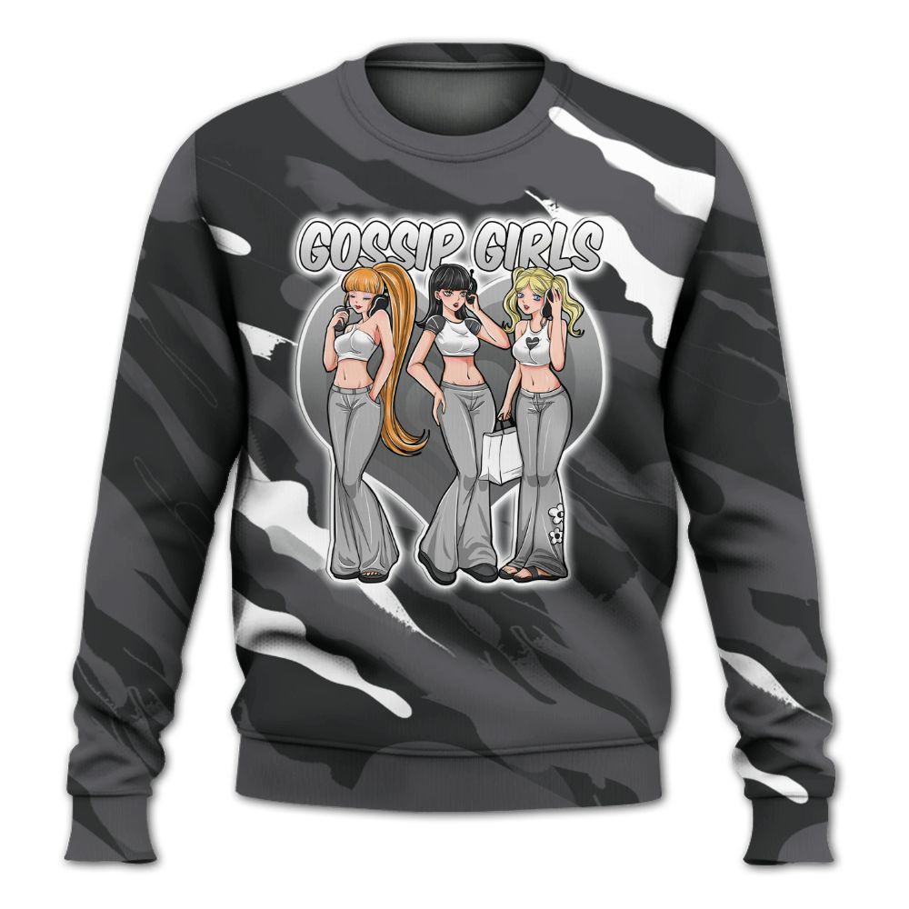 Sweatshirt To Match White Thunder 4s - Gossip'Girls All Over Print