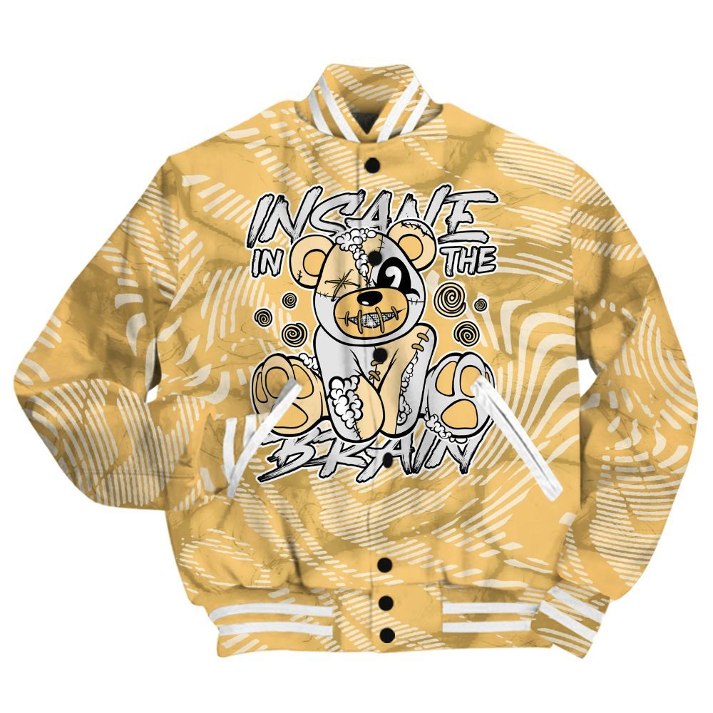 Varsity Jacket To Match Craft Paris 6s Shirt - Insanes Bear Fume All Over Print