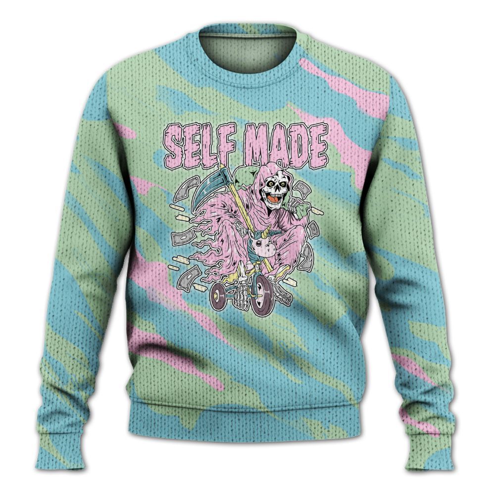 Knitted Sweater To Match SB Dunk Low Visty - Self Make Skeleton Colored