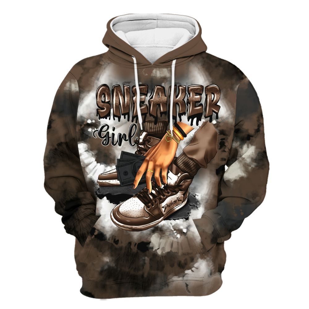 Hoodie To Match Palomino 1s - SNEAKER Girl Money Drip Tie Dye All Over Print
