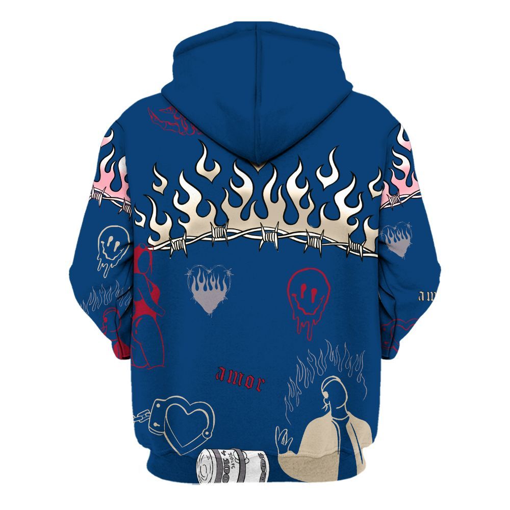 Hoodie To Match Rare Air 4s - Snake Trust No One All Over Print