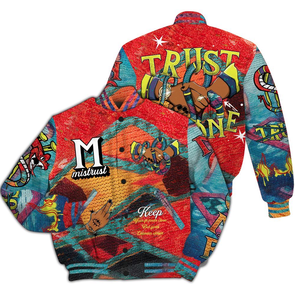 Varsity Jacket To Match Kobe 8 What The Shirt, Trust No One Snake-Bite Street Style All Over Print