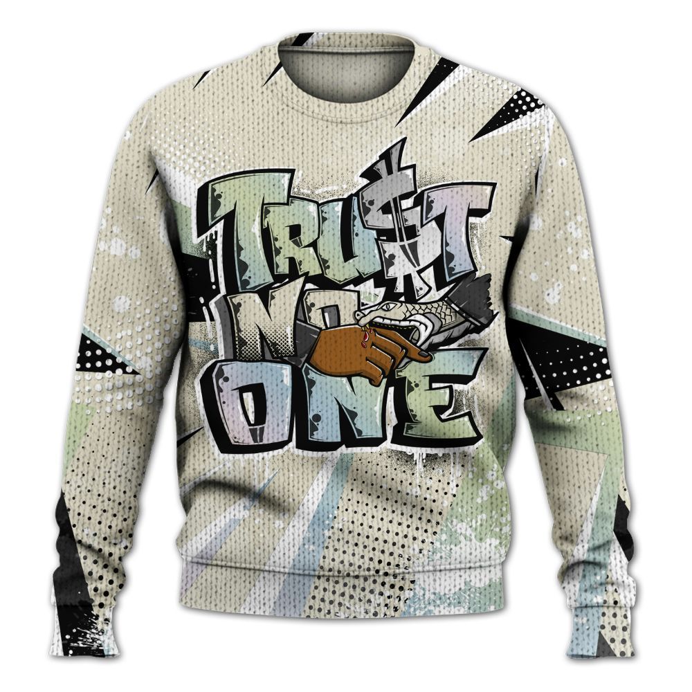 Knitted Sweater To Match Joins Year Of The Snake 5s - Poly Trust No One Dripping