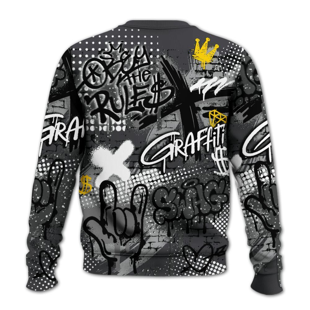 Sweatshirt To Match Fear 4s - True It Real Graffiti Streetwear All Over Print