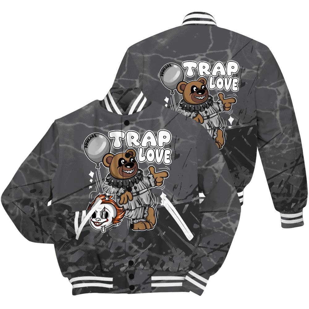Varsity Jacket To Match White Thunder 4s Shirt - Trap Loves Bear Profound All Over Print