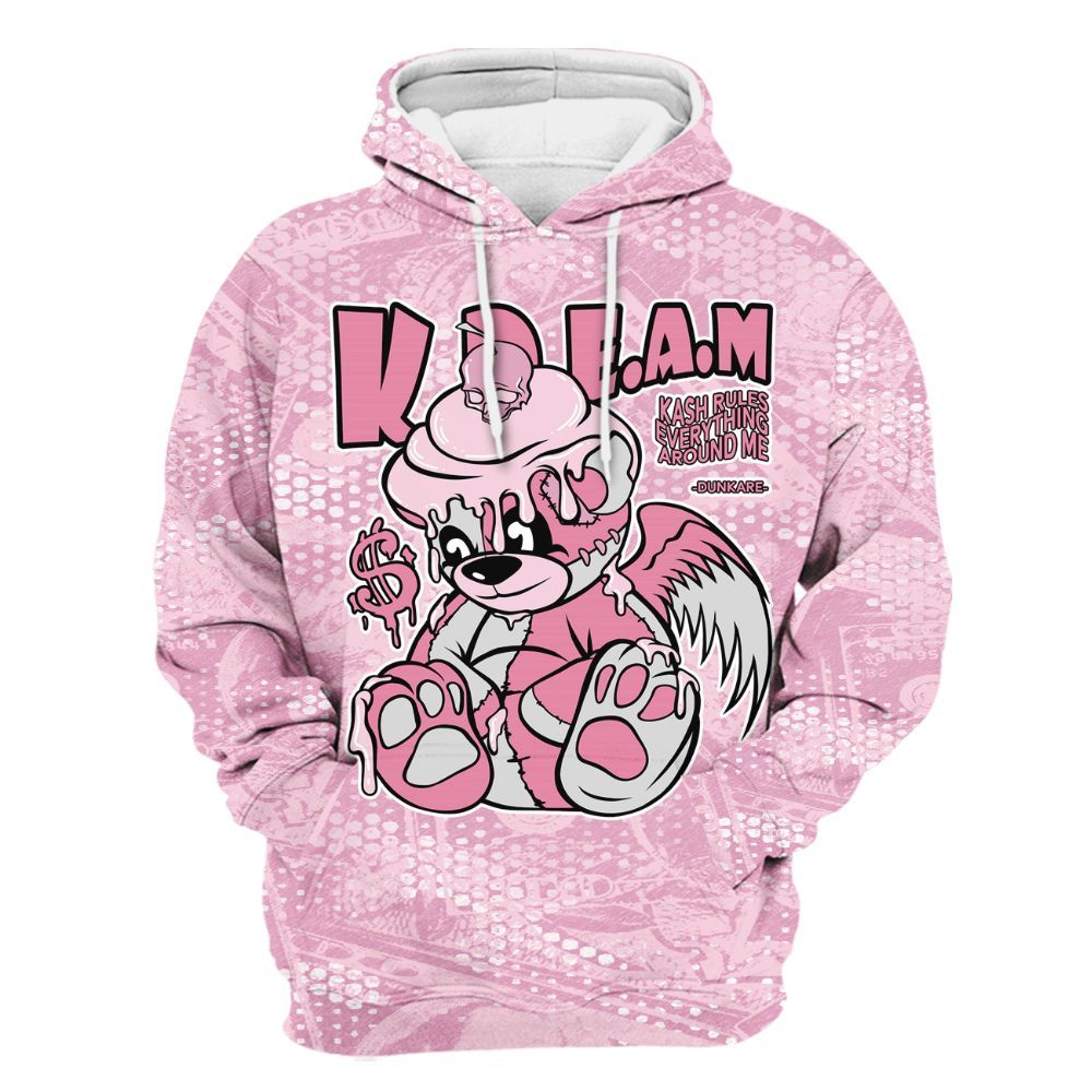 Hoodie To Match Orchid 4s - Loot Bear All Over Print