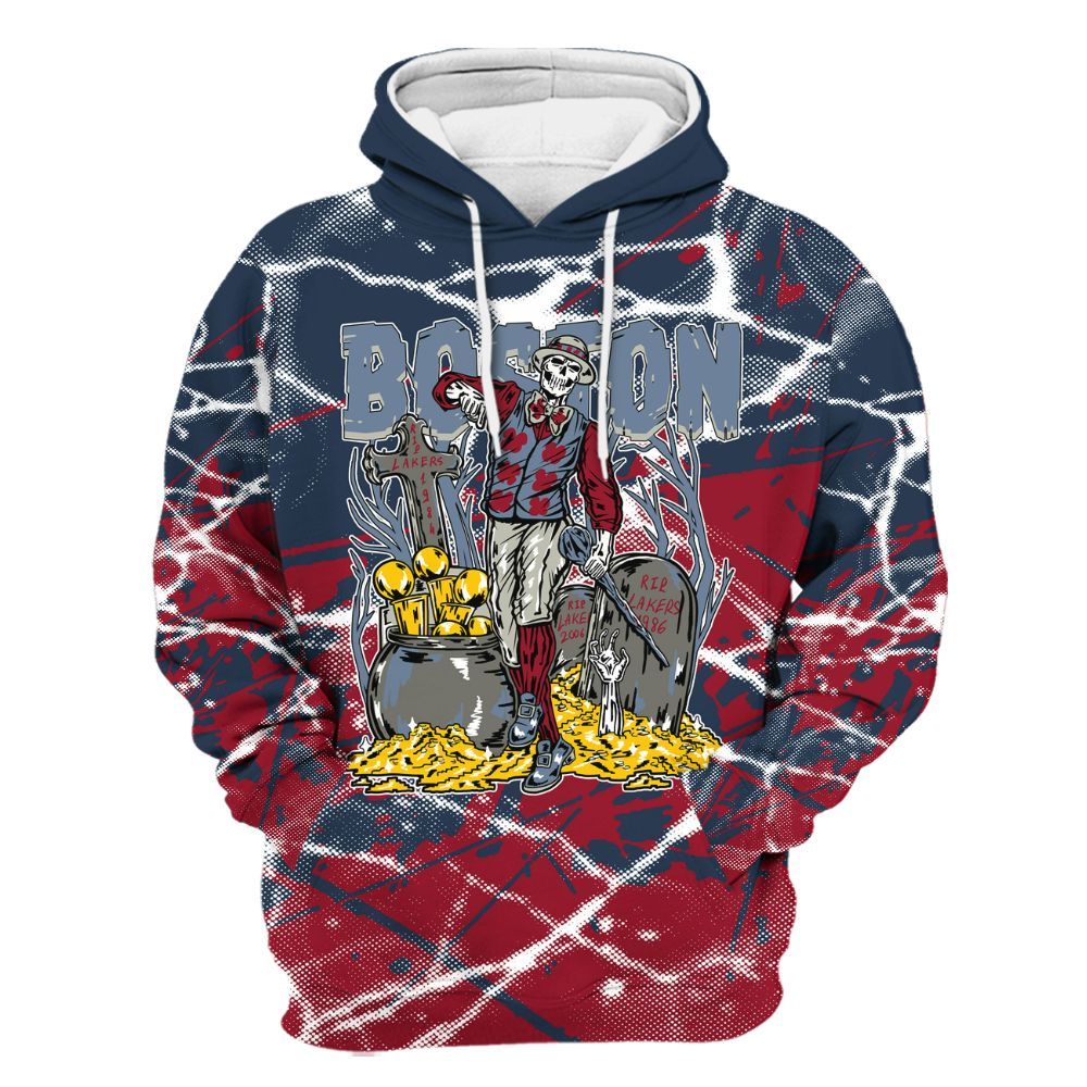 Hoodie To Match Navy Blue 2024 6s - Goldrush Skeleton Profound All Over Print