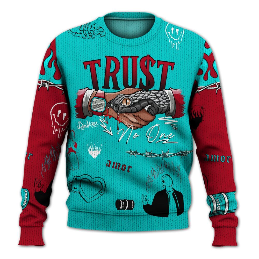 Sweater To Match Air Griffey Max 1 Freshwater - Snake Trust No One Graphic