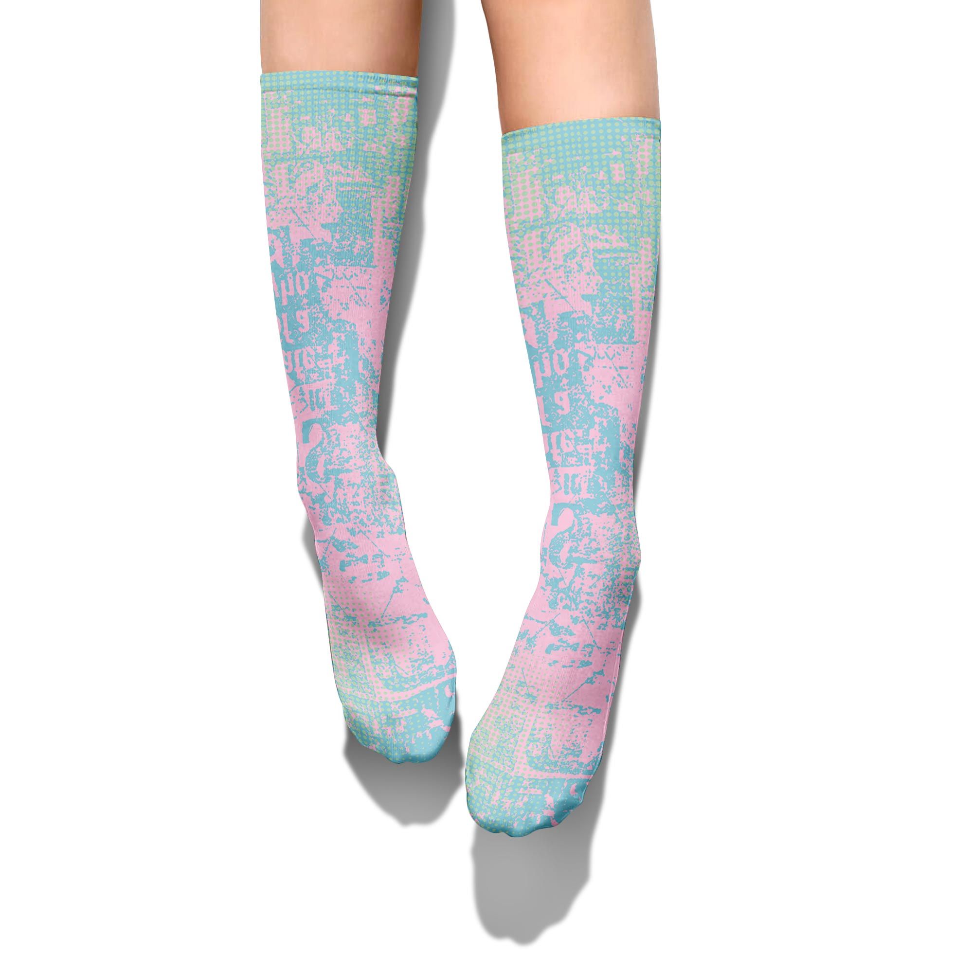 Sock To Match SB Dunk Low Visty - Glitch Text Graphic Unisex