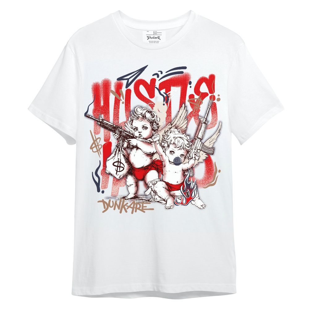 Shirt To Match Low OG Howard University 1s - Hustle Hard Angel Unisex Shirt