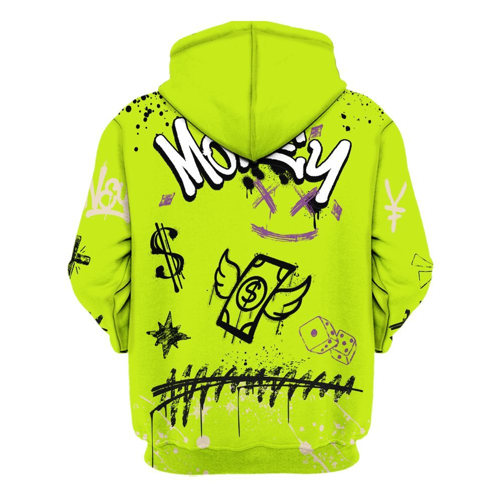 Hoodie To Match GS Black Barely Volt 11s - Everybody Paid In Full Crayon All Over Print
