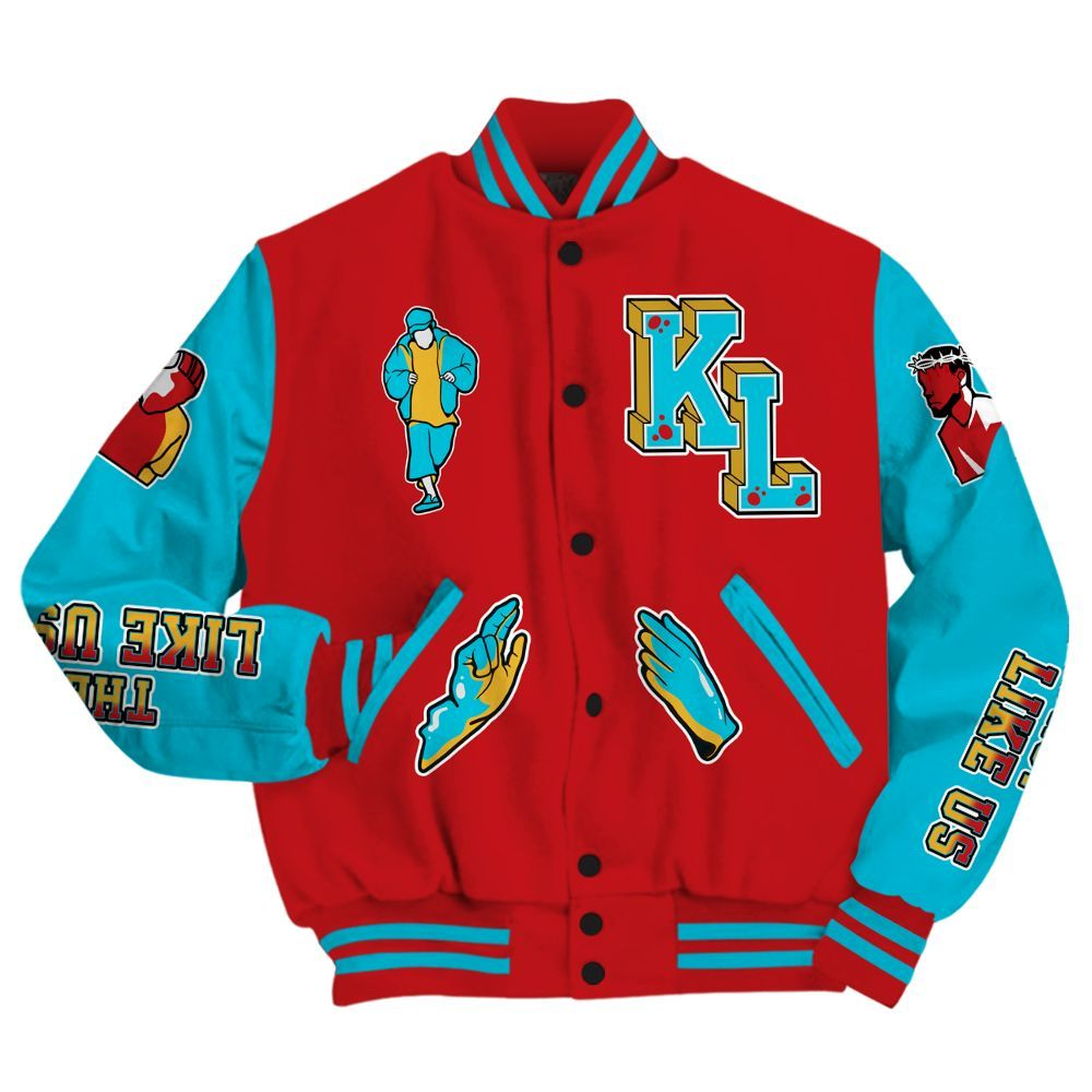 Varsity Jacket To Match Dunk Low Fruity Pebbles - Dislike Us Graphic All Over Print